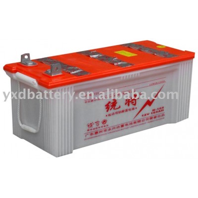 12V acid lead dry truck storage battery 165ah